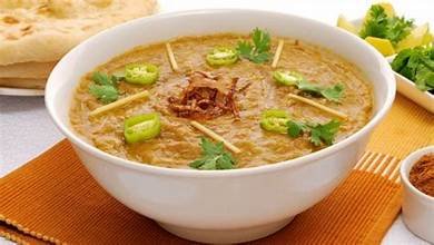 Halim, a slow-simmered stew of lentils, wheat and meat